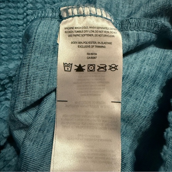 Columbia Blue Crestone Ridge 1/4 Zip Textured Pullover - Picture 6 of 6